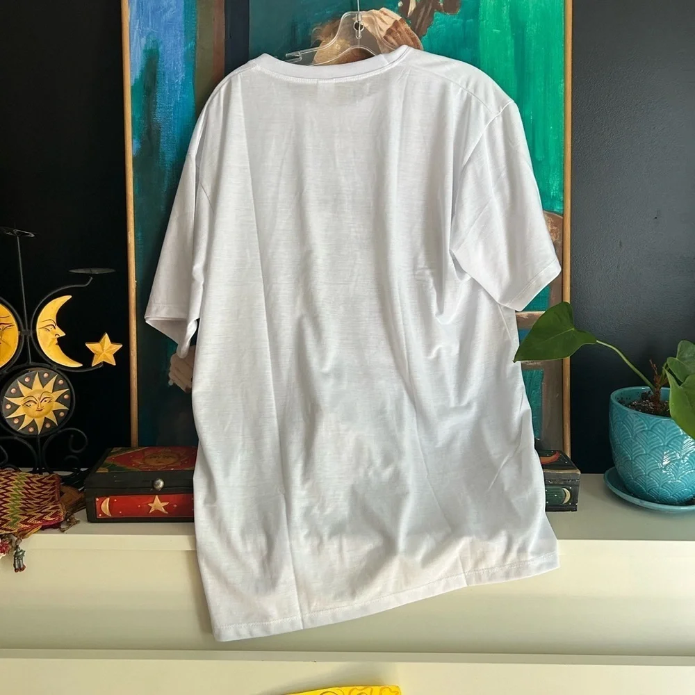 Vietnam Dragon Embroidered T-Shirt White Cotton Graphic Tee Men’s 3XL Travel - Picture 6 of 11